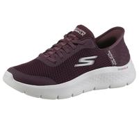 Skechers Damen Go Walk Flex Hands Free Slip-ins-Grand Entry Sneaker, Burgunder, 37 EU
