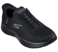 Slip-On Sneaker SKECHERS "GO WALK FLEX-GRAND ENTRY", Damen, Gr. 43, schwarz (schwarz, uni), Textil, unifarben, Schuhe, Slipper mit Slip-ins zum Schlupfen (61957864-43) schwarz, uni