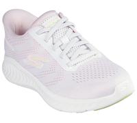 Slip-On Sneaker SKECHERS "GO WALK NOW-KHLOE", Damen, Gr. 41, Textil, rosa (weiß, rosa), Schuhe, Freizeitschuh mit Fersenkissen und Slip-ins Technologie (83676447-41) weiß, rosa