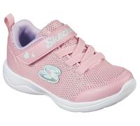 Slip-On Sneaker SKECHERS "SKECH-STEPZ 2.0", Mädchen, Gr. 21, rosa (rosa, glitzer), Textil, Schuhe, Slip-On Sneaker zum Schlupfen, Größenschablone zum Download (33928410-21) rosa, glitzer