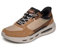 Slip-On Sneaker SKECHERS "SLOAN-REMMING", Herren, Gr. 41, Textil, braun (braun multi), Leder, Textil, Schuhe, Schlupfschuh, Halbschuh, Freizeitschuh, mit Slip ins (98365555-41) braun multi