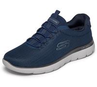 Slip-On Sneaker SKECHERS "SUMMITS-CORLEN", Herren, Gr. 42, navy, Textil, Schuhe, Schlupfschuh, Halbschuh, Freizeitschuh, Maschinenwäsche (66033622-42) navy