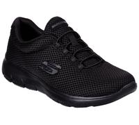 Slip-On Sneaker SKECHERS "SUMMITS", Damen, Gr. 39, schwarz, Textil, unifarben, Schuhe Sneaker, Freizeitschuh, Halbschuh, Schlupfschuh mit komfortabler Innensohle (85654946-39) schwarz