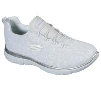 Slip-On Sneaker SKECHERS "Summits", Damen, Gr. 42, weiß, Textil, Schuhe, Slipper, Freizeitschuh, Komfortschuh mit Memory Foam, Topseller (25153001-42) weiß