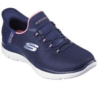 Skechers Damen Summits Diamond Dream Slip-InTurnschuhe, Navy Mesh/Pink Trim, 38 EU