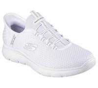 Slip-On Sneaker SKECHERS "SUMMITS-HIGH RANGE", Herren, Gr. 39, weiß, Textil, Schuhe Slip-On Sneaker, Freizeitschuh mit Slip Ins-Fersenpart für einen leichten Einstieg, Topseller (60162150-39)