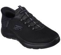 Slip-On Sneaker SKECHERS "SUMMITS-HIGH RANGE", Herren, Gr. 44, schwarz, Textil, Schuhe Slip-On Sneaker, Slipper, Freizeitschuh, Halbschuh in veganer Verarbeitung, Topseller (75512910-44)