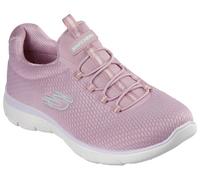 Slip-On Sneaker SKECHERS "SUMMITS-SUMMER BLUSH", Damen, Gr. 35, bunt (mauve, multi), Textil, Schuhe, Schnürschuh, Slipper, Sneaker mit Memory Foam (10994507-35) mauve, multi