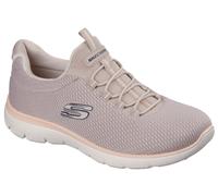 Slip-On Sneaker SKECHERS "SUMMITS-SUMMER BLUSH", Damen, Gr. 37, taupe, Textil, Schuhe Slip-On Sneaker, Arbeitsschuh, Freizeitschuh, Slipper mit Memory Foam, Topseller (35303119-37)