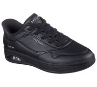 Slip-On Sneaker SKECHERS "UNO CTL", Damen, Gr. 36, schwarz, Lederimitat, Mesh, unifarben, Schuhe, Freizeitschuh, Schnürschuh mit elastischen Schnürsenkeln (18377743-36) schwarz