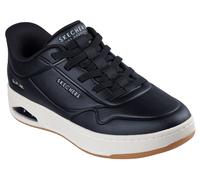 Slip-On Sneaker SKECHERS "UNO CTL-UNO DURABUCK SLIP IN", Herren, Gr. 42, schwarz, Lederimitat, Casual, Schuhe, Retro Sneaker, Slipper mit Luftkissendämpfung (86948030-42) schwarz