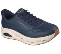 Slip-On Sneaker SKECHERS "UNO GLIDE-STEP-GLIDE ON AIR", Herren, Gr. 39, navy, Lederimitat, Schuhe, Schnürschuh, Freizeitschuh mit Handsfree Slip-Ins Technologie (69052839-39) navy