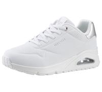 Skechers Uno Sportschuhe EU 40 White Durabuck / Silver Duraleather / Mesh Trim