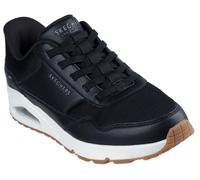 Slip-On Sneaker SKECHERS "UNO-SIMPLIFIED SLIP-IN", Herren, Gr. 39, schwarz-weiß (schwarz, weiß), Lederimitat, Textil, Schuhe, Schnürschuh, Retro Sneaker, Freizeitschuh mit Slip-Ins Technologie (420009
