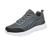 slip on sneaker Sneakers Herren Rutschfest Freizeitschuhe Wanderschuhe Turnschuhe Herren Schnürung Slip In Schlupfschuhe Laufschuhe Atmungsaktive Sportschuhe schuhe für langes stehen Grey 45