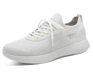 Slip-On Sneaker TAMARIS, Damen, Gr. 41, weiß, Lederimitat, Textil, unifarben, Schuhe, Freizeitschuh, Slipper, Halbschuh in veganer Verarbeitung (29815045-41) weiß