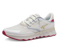 Slip-On Sneaker TAMARIS "Nowana", Damen, Gr. 38, weiß (weiß kombiniert), Lederimitat, Synthetik, Textil, unifarben mit Farbeinsätzen, Schuhe, Freizeitschuh, Halbschuh, Slipper mit Ortholite-Ausstattun