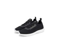 Slip-On Sneaker TOMMY HILFIGER "TH KNIT EXTRALIGHT RUNNER", Damen, Gr. 39, schwarz, Textil, unifarben, Schuhe, Freizeitschuh, Halbschuh, Slipper mit elastischen Schnürsenkeln (87198405-39) schwarz