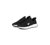 Tommy Jeans Herren Sneaker RUNNER KNTITTED, schwarz, Gr. 44EU