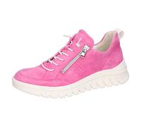 Slip-On Sneaker WALDLÄUFER "H-BIGGI", Damen, Gr. 4,5 (37,5), lila (orchidee), Ziegenveloursleder, unifarben, sportlich, Schuhe Sneaker, Halbschuh, Slipper, Freizeitschuh in Komfortweite H (=sehr weit)