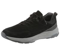 Slip-On Sneaker WALDLÄUFER "H-TOM", Herren, Gr. 10 (44,5), dunkelgrau, schwarz, Nubukleder, Textil, Veloursleder, Schuhe Slip-On Sneaker, Schlupfschuh, Freizeitschuh, Bequemschuh, Komfortweite G (= we