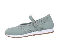Slip on Sneakers Damen Atmungsaktiv Sommer Slip in Barfuss Schuhe Breite Füße Flache Orthopädische Sommerschuhe Damen mit Perforation Elegant Leichte Bequem Freizeitschuhe (Light Green, 38)