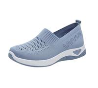 Slip On Sneakers Damen Leicht Weite Schuhe Walkingschuhe Outdoor Turnschuhe Sportschuhe Gym Bequem Nurse Schuhe Atmungsaktiv Freizeitschuhe Memory Foam Fitness Sporthalle