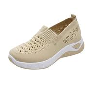 Slip On Sneakers Damen Leicht Weite Schuhe Walkingschuhe Outdoor Turnschuhe Sportschuhe Gym Bequem Nurse Schuhe Atmungsaktiv Freizeitschuhe Memory Foam Fitness Sporthalle