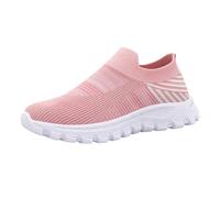Slip On Sneakers Damen Sommer Bequeme Turnschuhe zum Reinschlüpfen Leichte Atmungsaktiv Freizeitschuhe Weite H Walkingschuhe Modische Klassische Schlupfschuhe Damenschuhe Sportschuhe