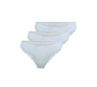 Slip ONLY "Slip ONLCHLOE LACE BRAZIL 3er Pack", Damen, Gr. L, blau (hellblau), Obermaterial: 90% Polyamid PA. 10% Elasthan EL., Unterhosen Slip (24590948-L) hellblau