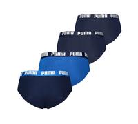 Slip PUMA "PUMA MEN EVERYDAY BASIC BRIEF", Herren, Gr. M, blau (blau combo), Obermaterial: 95% Baumwolle, 5% Elasthan, Unterhosen Slip (16199420-M) blau combo