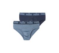 Puma Herren Unterhose Everyday Brief – Baumwolle, Jeansblau – 2er Pack Größe L