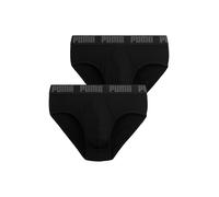 Slip PUMA "PUMA MEN EVERYDAY BRIEFS", Damen, Gr. L, schwarz, Jersey, Obermaterial: 95% Baumwolle, 5% Elasthan, bedruckt, unifarben, eng, Unterhosen Slip, mit Logobund (64768353-L) schwarz