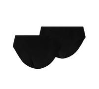 Slip PUMA "PUMA WOMEN INVISIBLE COTTON BRIEFS 2P", Damen, Gr. S, schwarz, Jersey, Obermaterial: 88% Baumwolle, 12% Elasthan, körpernah, Unterhosen Slip, nahtlose Ränder für eine unsichtbare Passform (