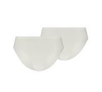 Slip PUMA "PUMA WOMEN MICROFIBER BRIEFS 2P", Damen, Gr. XL, warm weiß, Microfaser, Obermaterial: 70% Polyamid, 30% Elasthan, körpernah, Unterhosen Slip, im Mid-Rise Design, mit elastischem Bund (45591