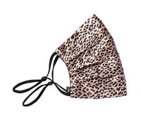 Slip Pure Silk Face Cover Black Roségold Leopard