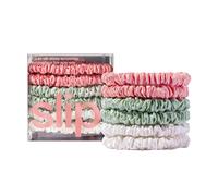 Slip pure silk skinny scrunchies 2x Rosa + Weiße 2 Mint