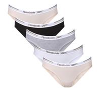 Slip REEBOK "Afra", Damen, Gr. M, bunt, Feinripp, Obermaterial: 95% Baumwolle, 5% Elasthan, unifarben, körpernah, Unterhosen Slip, weich, basic, eng, bequem, breiter Bund, mit Logo, Baumwollmix (98412