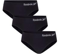 Slip REEBOK "RAINA", Damen, Gr. M (38), schwarz, Obermaterial: 89% Polyamid, 10% Elasthan, 1% Polyester, bedruckt, unifarben, eng, Unterhosen Slip, ohne störende Nähte, eng, basic, bequem, mit Logo, b