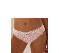 Slip S.OLIVER "Milene", Damen, Gr. 40/42, beige (rosé), Microtouch, Obermaterial: 88% Polyamid, 12% Elasthan, Unterhosen Slip, mit edlem Bund und modischem Accessoire vorne mittig (60345526-40) rosé