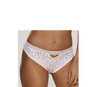 Slip S.OLIVER "Milene", Damen, Gr. 44/46, weiß, Microtouch, Obermaterial: 88% Polyamid, 12% Elasthan, Unterhosen Slip, mit edlem Bund und modischem Accessoire vorne mittig (44982128-44) weiß