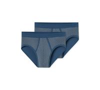 Schiesser Feinripp Herren-Slip im 2er-Pack blau 5