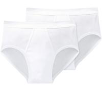 SCHIESSER Sportslip Essentials Cotton Doppelripp Doppelpack weiß M