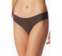 Slip SCHIESSER "Invisible Cotton", Damen, Gr. 40, braun (330, deep braun), Single Jersey, Obermaterial: 50% Baumwolle, 40% Polyamid, 10% Elasthan, Unterhosen Slip (96144154-40) 330, deep braun