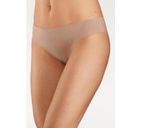 Slip SCHIESSER "Invisible Light", Damen, Gr. 44, beige, Single Jersey, Obermaterial: 70% Polyamid, 30% Elasthan, unifarben, eng, Unterhosen Slip, mit flach verklebten Seitennähten (46444126-44) beige