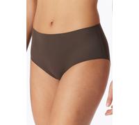 Slip SCHIESSER "Invisible Soft", Damen, Gr. 46, braun (330, braun), Single Jersey, Obermaterial: 70% Polyamid, 30% Elasthan, körpernah, Unterhosen Slip, Microfaser, Lasercut-Abschlüsse, hoher Bund (81