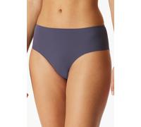 Slip SCHIESSER "Invisible Soft Lace", Damen, Gr. 40, indigo, Single Jersey, Obermaterial: 70% Polyamid, 30% Elasthan, körpernah, Unterhosen, Single Jersey, Lasercut-Abschlüsse, Spitzeneinsatz hinten (