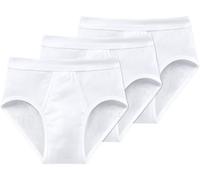 Slip SCHIESSER "Original Classics", Herren, Gr. 4, weiß (100, weiß), Feinripp, Obermaterial: 100% Baumwolle, unifarben, eng, Unterhosen Slip, mit Eingriff, Topseller (293116-4) 100, weiß