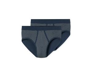 Slip SCHIESSER "Original Classics", Herren, Gr. 7, 800, blau, Feinripp, Obermaterial: 100% Baumwolle, eng, Unterhosen Slip, mit kontrastfarbenem Karomuster (75447238-7) 800, blau
