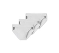 Rioslip SCHIESSER "95/5", Herren, Gr. 4 (S), weiß (100, weiß), Single Jersey, Obermaterial: 95% Baumwolle, 5% Elasthan, unifarben, eng, Unterhosen, mit softem, tonalem Bund (24079834-4) 100, weiß